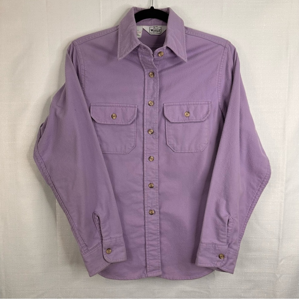 Vintage Wollrich womens button down flannel long sleeve shirt fall spring layer